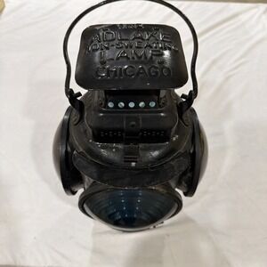 Vtg The Adlake Non-Sweating Railroad Train 4 Way‎ Lantern Chicago